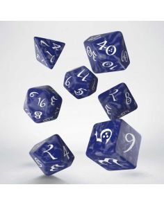 Classic RPG Dice Set Cobalt / White