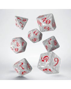 Classic RPG Dice Set Pearl / Red