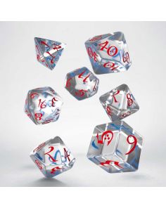 Classic RPG Dice Set Translucent / Blue / Red