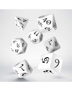 Classic RPG Dice Set White / Black 