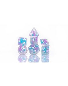 Cotton Candy Glowworm Dice Set