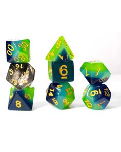 Green+Blue Dice Set