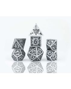 Illusory Metal Dice Set - Silver