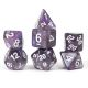 Unearthed Treasure Amethyst Dice Set 