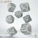 Harry Potter: Slytherin Modern Dice Set - White