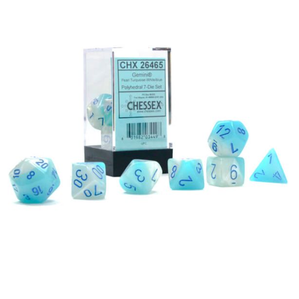 Gemini Pearl Turquoise-white / Blue