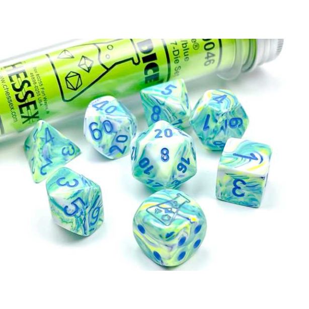 Lab Dice Festive Garden/blue