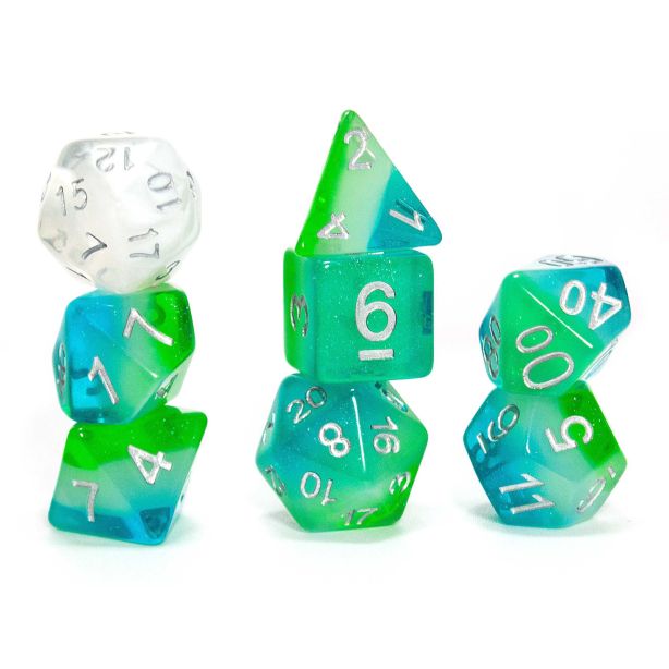 Blue Hawaiian Dice Set