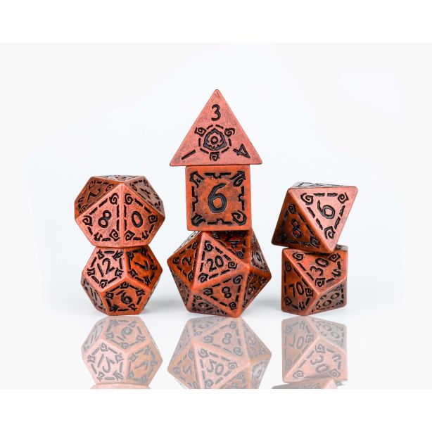 Illusory Metal Dice Set - Copper