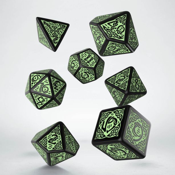 Celtic Dice Set Black / Green