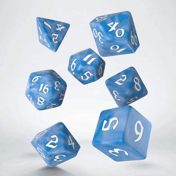 Classic Runic Dice Set Glacier / White