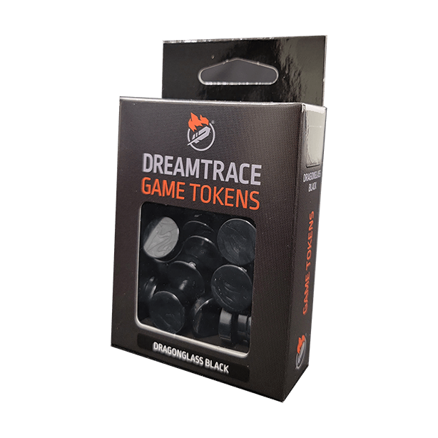 Dreamtrace Game Tokens: Dragonglass Black