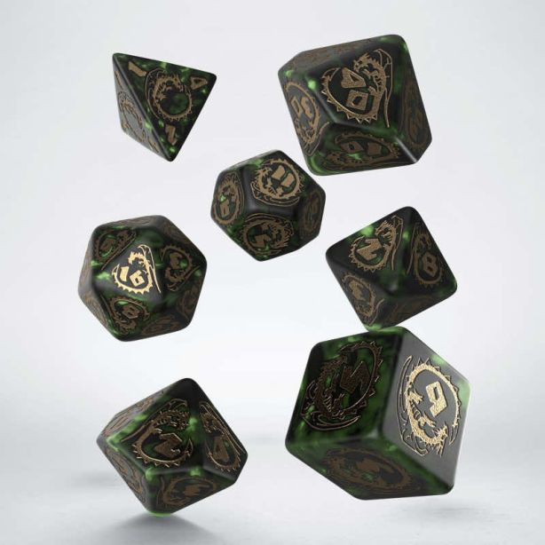 Dragons RPG Dice Set: Nephrite