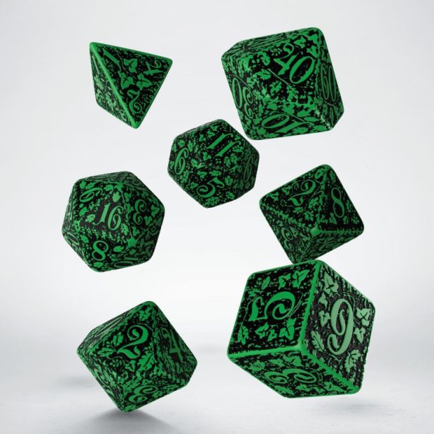 Forest Dice Set Green / Black