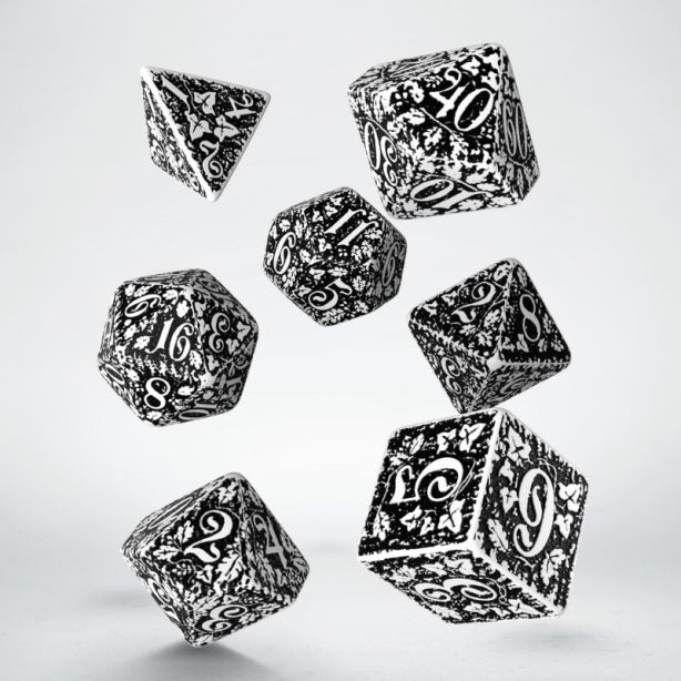 Forest Dice Set White / Black