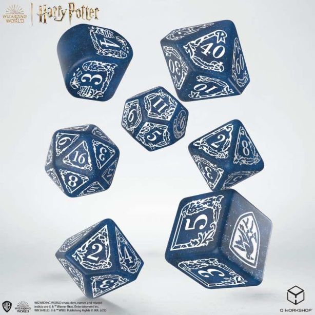 Harry Potter: Raveclaw Modern Dice Set - Blue