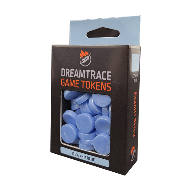 Dreamtrace Game Tokens: Icewyrm Blue