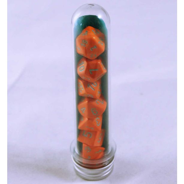 Lab Dice Orange/Turquoise