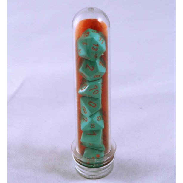 Lab Dice Turquoise/orange