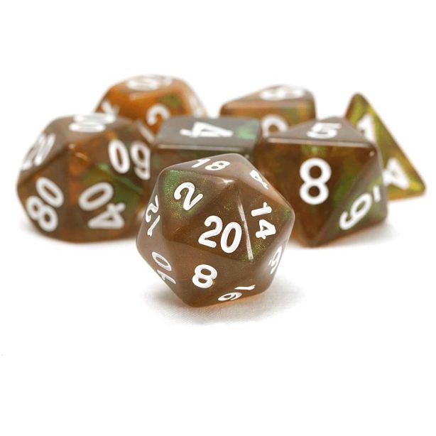 Unearthed Treasure Peridot Dice Set