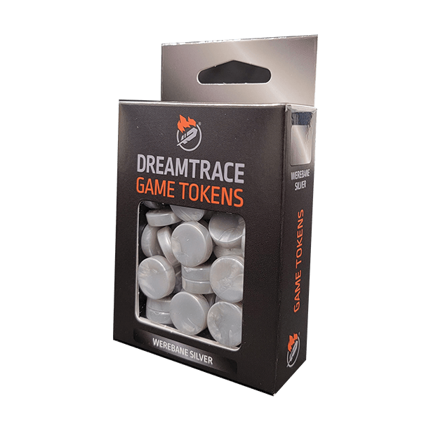 Dreamtrace Game Tokens: Werebane Silver