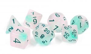 Frosted Glowworm Dice Set