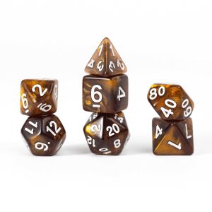 Unearthed Treasure Topaz Dice Set